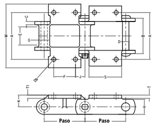 Imagen de CADENAS DE COMBINACIÓN PARA ELEVADORES DE AZÚCAR